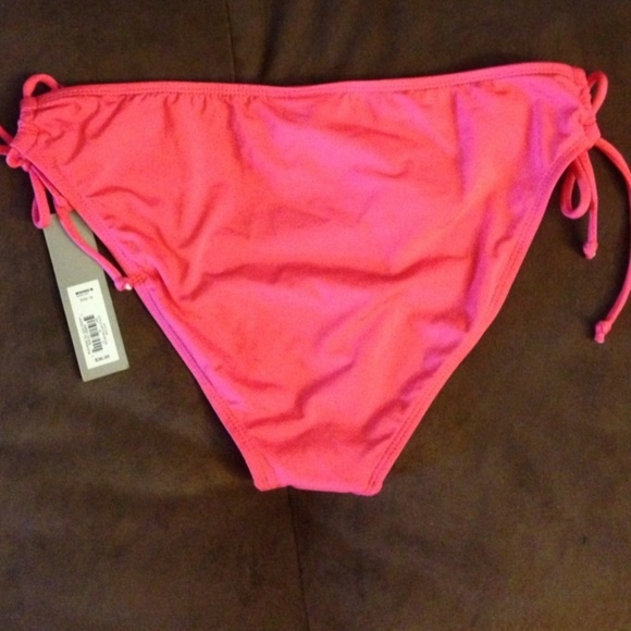 NWT Apt. 9 Coral Side tie bikini bottoms - Picture 2 of 2